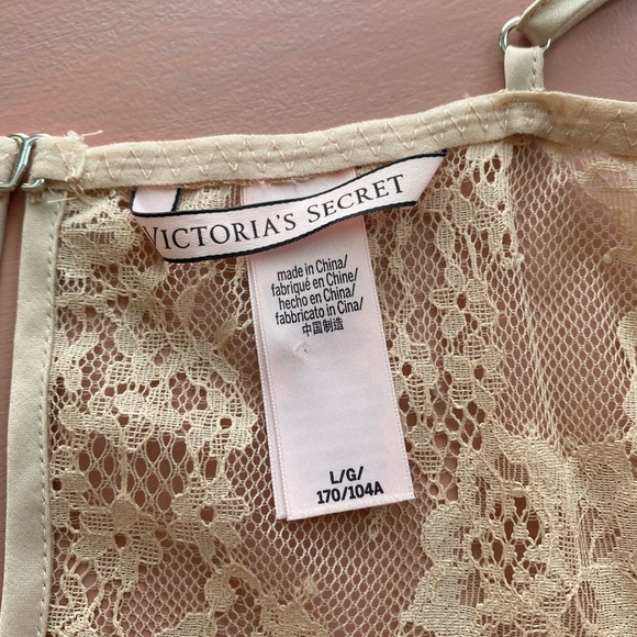 Victoria Secret size L slip dress light pink lace - Picture 5 of 7